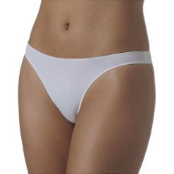 Stringi w kolorze białym. Białe stringi damskie Liz, l, bez wzorów. W wyprzedaży za 49,95 zł.
