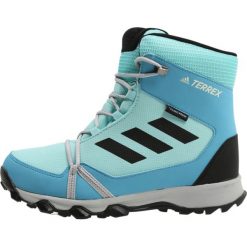 Adidas Performance TERREX SNOW Śniegowce aqua/black/vapor blue. Niebieskie buty zimowe damskie adidas Performance, z materiału. W wyprzedaży za 246,35 zł.