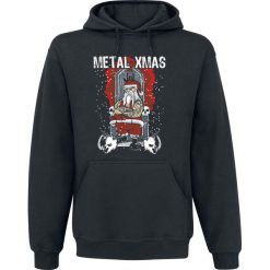 Metal XMas Bluza z kapturem czarny. Czarne bejsbolówki męskie Metal XMas, xl, z kapturem. Za 121,90 zł.