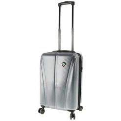 Mia Toro Walizka Podróżna m1238/3-S Srebrny. Szare walizki marki Mia Toro, bez wzorów, eleganckie. Za 375,00 zł.