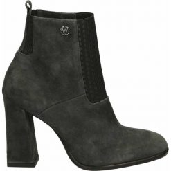 Botki - 1733 CAM GRIG. Czarne botki damskie skórzane Venezia. Za 239,00 zł.