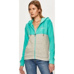 Fila - Bluza. Niebieskie bluzy damskie Fila, s, z nadrukiem, z bawełny, bez rękawów, z kapturem. W wyprzedaży za 239,90 zł.