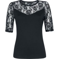 Bluzki damskie: Forplay Lace Tee Koszulka damska czarny