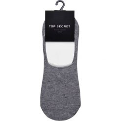 Skarpetki stopki. Szare skarpetki męskie Top Secret, bez wzorów. Za 9,99 zł.
