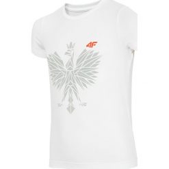 T-shirty chłopięce: Koszulka kibica dla małych chłopców JTSM302 – BIAŁY