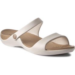 Klapki damskie: Klapki CROCS - Cleo V 204268 Oyster/Gold