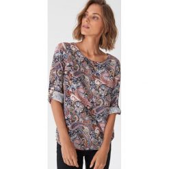 Wzorzysta bluzka - Wielobarwny. Bluzki damskie House, s, bez wzorów, bez kołnierzyka, bez rękawów. W wyprzedaży za 39,99 zł.
