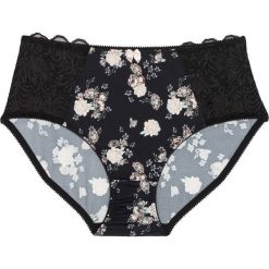 Figi: Figi „maxi” bonprix czarny z nadrukiem