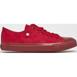 Big Star - Tenisówki. Czerwone trampki i tenisówki damskie marki BIG STAR, bez wzorów, z gumy, na sznurówki. Za 99,90 zł.