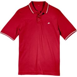 Shirt polo bonprix czerwony. Czerwone koszulki męskie bonprix, s, z haftami, z bawełny, bez rękawów. Za 37,99 zł.