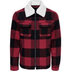 ONLY&SONS Męska kurtka ONSROSS CHECK SHORT JACKET OTW Aura Orange (rozmiar L). Pomarańczowe płaszcze męskie Only&Sons, m, bez wzorów, bez kaptura. W wyprzedaży za 267,00 zł.