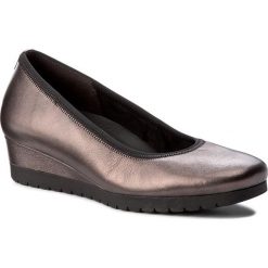 Półbuty GABOR - 72.680.13 Grey. Szare creepersy damskie Gabor, z materiału, na koturnie. W wyprzedaży za 299,00 zł.
