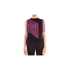 Koszule Trussardi 56C00178-1T002303. Czarne koszule damskie Trussardi, bez wzorów, bez kołnierzyka, bez rękawów. Za 450,05 zł.