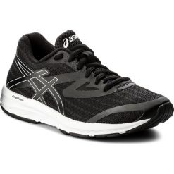 Buty ASICS - Amplica T875N Black/White 9090. Czarne buty sportowe damskie Asics, z materiału, sportowe, do biegania. W wyprzedaży za 199,00 zł.