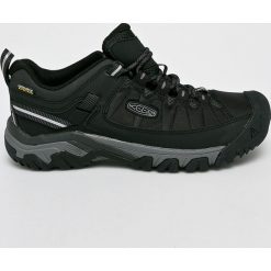 Keen - Buty. Czarne buty trekkingowe męskie Keen, ze skóry, na sznurówki, outdoorowe. W wyprzedaży za 359,90 zł.