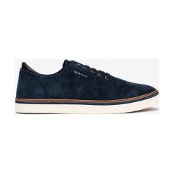 Gant Prepville Tenisówki Niebieski. Niebieskie trampki męskie GANT, bez wzorów, ze skóry, bez zapięcia. Za 447,95 zł.