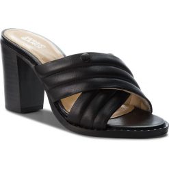 Klapki SERGIO BARDI - Ficarra SS127333018RB 101. Czarne klapki damskie marki Sergio Bardi, bez wzorów, ze skóry, bez obcasa, na obcasie. W wyprzedaży za 199,00 zł.