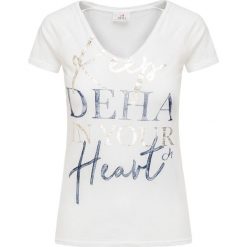 T-shirt DEHA EASY. Bluzki damskie Deha, z napisami, z bawełny, bez kołnierzyka, bez rękawów. Za 180,00 zł.