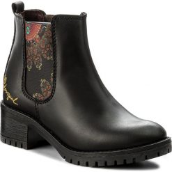 Sztyblety DESIGUAL - Shoes Charly Essentials 17WSALC7 2000. Czarne buty zimowe damskie Desigual, z materiału. W wyprzedaży za 279,00 zł.