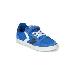 Buty Dziecko Hummel SLIMMER STADIL LOW JUNIOR. Niebieskie trampki dziewczęce Hummel, bez wzorów, bez zapięcia. Za 219,00 zł.