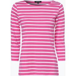 More & More - Damska koszulka z długim rękawem, różowy. Czerwone t-shirty damskie More & More, w paski, z bawełny, z klasycznym kołnierzykiem. Za 79,95 zł.