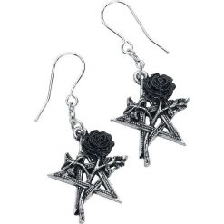 Alchemy Gothic Ruah Vered Droppers Kolczyki czarny/odcienie srebrnego. Szare kolczyki damskie marki Alchemy Gothic, srebrne. Za 54,90 zł.