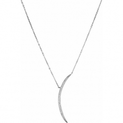Srebrny naszyjnik - (D)41,5 cm. Szare naszyjniki damskie marki Alicja & Maria, srebrne. W wyprzedaży za 79,95 zł.