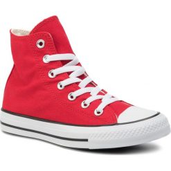 Trampki CONVERSE - Ctas Hi 165695C Enamel Red/White/B. Czerwone półbuty damskie Converse, bez wzorów, z gumy, sportowe, bez zapięcia. W wyprzedaży za 189,00 zł.