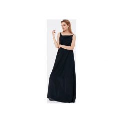 Sukienka Maxi Rosa. Czarne sukienki damskie Martino demi, l, bez wzorów, z elastanu, z dekoltem na plecach, bez rękawów, maxi. Za 479,00 zł.