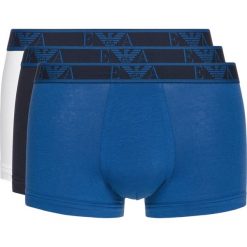 Emporio Armani 3-pack Bokserki Niebieski Biały. Niebieskie bokserki męskie Emporio Armani, bez wzorów, z elastanu. Za 190,95 zł.