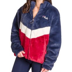 FILA CHARMAINE > 687225-A248. Bluzy damskie Fila, l, z nadrukiem, z poliesteru, bez rękawów, bez kaptura. W wyprzedaży za 369,99 zł.