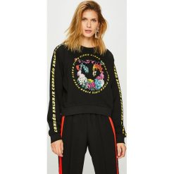 Pinko - Bluza. Czarne bluzy damskie Pinko, s, z nadrukiem, z bawełny, bez rękawów, bez kaptura. W wyprzedaży za 499,90 zł.