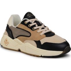 Sneakersy GANT - Nicewill 21533869 Beige/Black G103. Brązowe półbuty damskie GANT, ze skóry. Za 499,00 zł.
