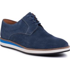 Półbuty GINO ROSSI - MPU475-LENNY-03 Blue. Niebieskie półbuty męskie Gino Rossi, na co dzień, bez wzorów, ze skóry, eleganckie, bez zapięcia. Za 279,99 zł.