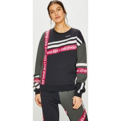 Pinko - Bluza. Czarne bluzy damskie z nadrukiem marki Pinko, s, z elastanu, bez kaptura. Za 1099,00 zł.