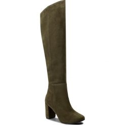 Buty zimowe damskie: Kozaki ROBERTO – 589 Zielony Wel