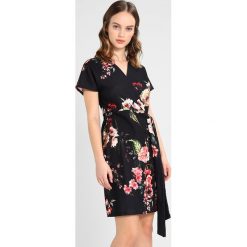 Sukienki: Dorothy Perkins Petite POPPY PRINT WRAP DRESS Sukienka z dżerseju black