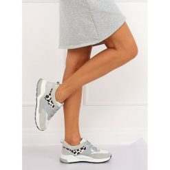 Buty sportowe szare JRX308 GREY. Szare buty sportowe damskie obuwie damskie, z aplikacjami, z tkaniny, sportowe. Za 91,80 zł.