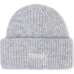 Czapka TOMMY HILFIGER - Effortless Beanie AW0AW07175 0IR. Szare czapki damskie TOMMY HILFIGER, na zimę, bez wzorów, z wełny. W wyprzedaży za 139,00 zł.