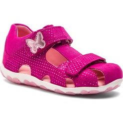 Sandały SUPERFIT - 4-09041-50 S Red/Pink. Różowe sandały dziewczęce Superfit, ze skóry, bez zapięcia. Za 249,00 zł.