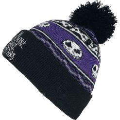 Miasteczko Halloween Jack & Bones Czapka czarny/jasnofioletowy. Czarne czapki damskie marki Miasteczko Halloween, z napisami, z materiału. Za 69,90 zł.