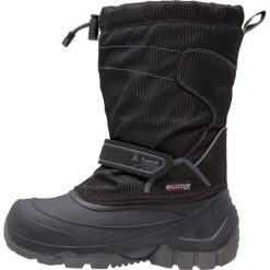 Kamik SNOWCOAST Śniegowce black. Czarne buty zimowe damskie marki Kamik, z materiału. W wyprzedaży za 186,45 zł.