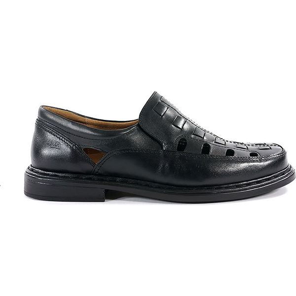 PÓŁBUTY MĘSKIE ESC 769 CZA. Półbuty męskie ESCOTT, bez wzorów, ze skóry, bez zapięcia. Za 169,00 zł.