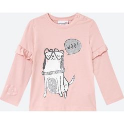Coccodrillo - Longsleeve dziecięcy 92-122 cm. Różowe bluzki dziewczęce COCCODRILLO, z nadrukiem, z dzianiny, z okrągłym kołnierzem, z długim rękawem, długie, bez kaptura. Za 49,90 zł.