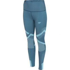 4F Legginsy Niebieski. Niebieskie spodnie damskie 4f, xl, bez wzorów, z elastanu. Za 119,95 zł.