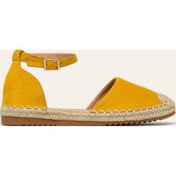 Answear - Espadryle. Żółte espadryle damskie ANSWEAR, bez wzorów, z gumy, bez obcasa, na obcasie. W wyprzedaży za 79,90 zł.