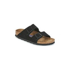 Klapki Birkenstock ARIZONA SFB. Czarne klapki damskie Birkenstock, bez wzorów, bez obcasa. Za 377,10 zł.