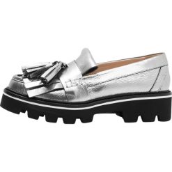 Mokasyny damskie: MSGM Mokasyny silver