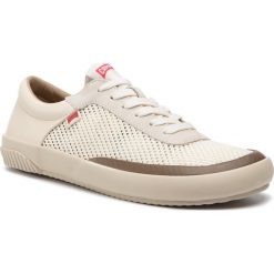 Tenisówki CAMPER - Peu Rambla Vulcan K100413-003 Beige. Brązowe półbuty męskie Camper, na co dzień, bez wzorów, ze skóry, eleganckie, bez zapięcia. W wyprzedaży za 249,00 zł.