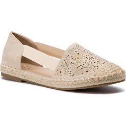 Espadryle JENNY FAIRY - WS56369-8 Beżowy 2. Brązowe espadryle damskie Jenny Fairy, bez wzorów, ze skóry, bez obcasa. Za 69,99 zł.